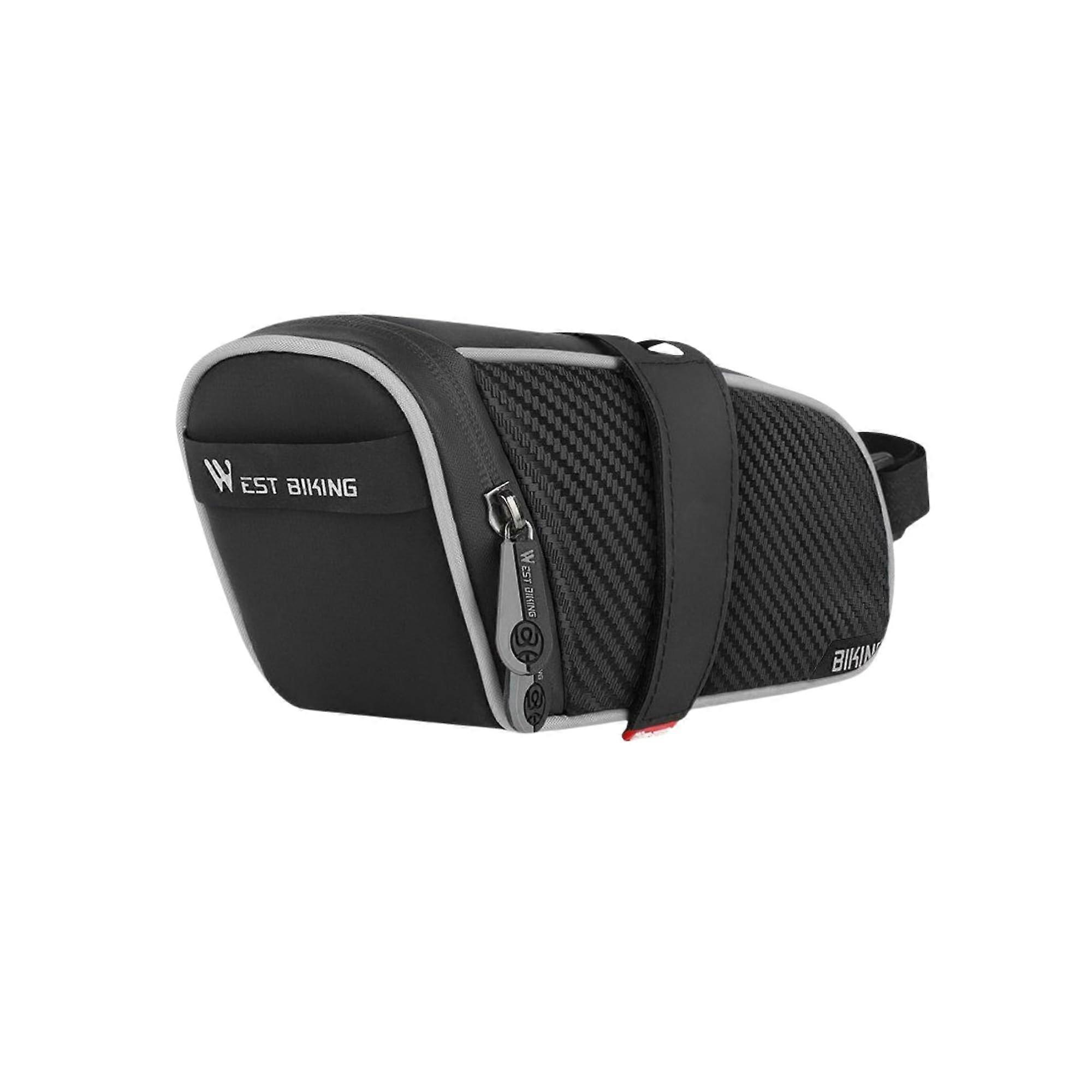 Cycling Seat Bag Waterproof Bicycle Saddle Bag with Adjustable Straps, Compact Design for Mountain and Road Bikes