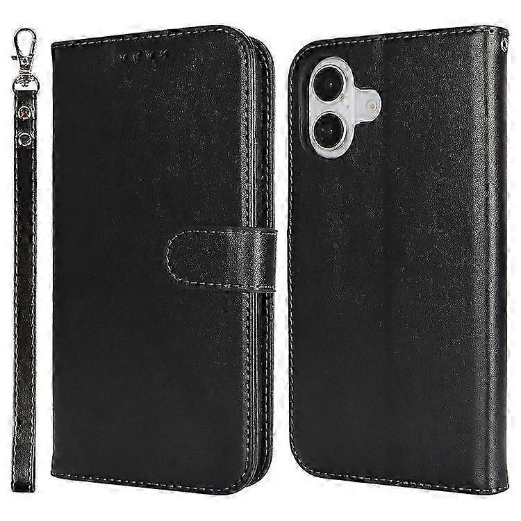 For iPhone 16 Case Texture Wallet Leather Flip Phone Cover