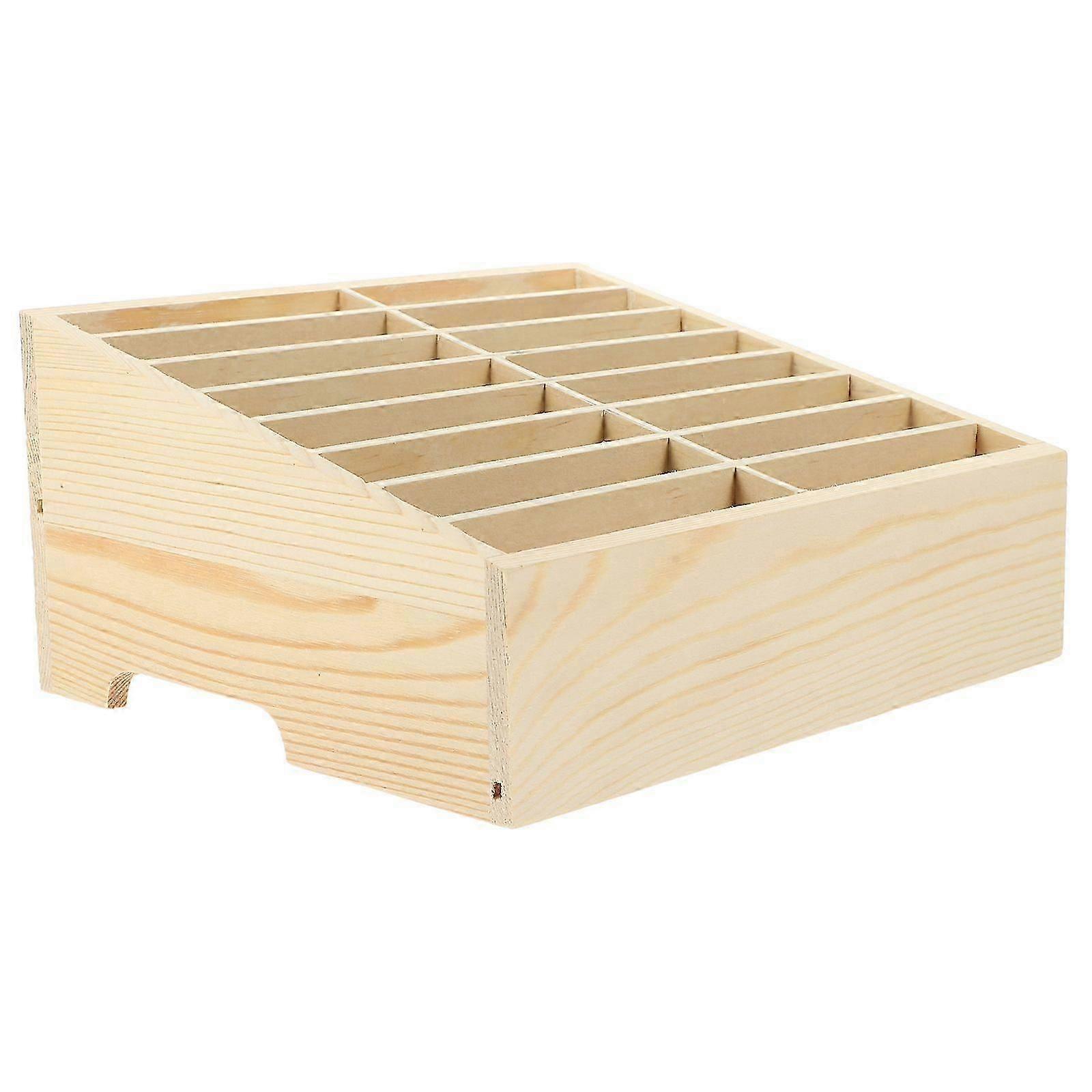 Desktop Storage Box Multi-grids Cell Phone Holder Smartphone Holder Cell Phone Organizer for Desk