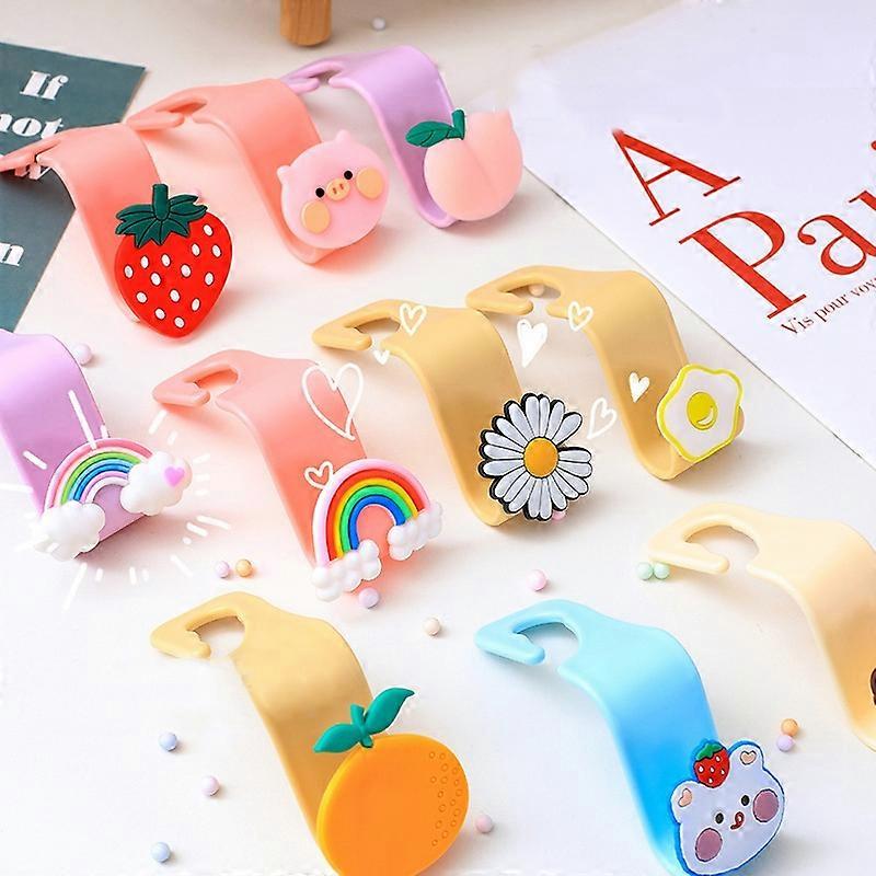 5pcs Car Seat Rear Hidden Multifunctional Cartoon Hook