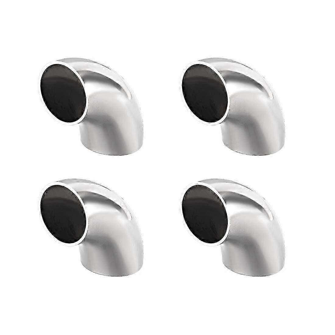 304 Stainless Pipe Fitting 90 Elbow Butt-Weld Outside Diameter mm, 1-1/4",4pcs