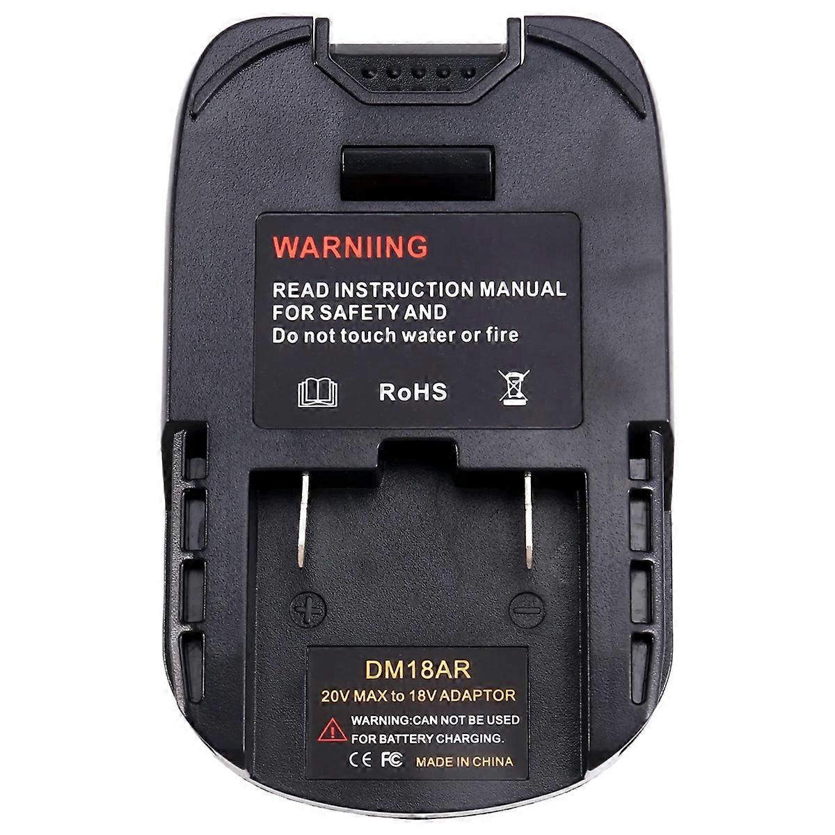 DM18AR Adapter Converter for Dewalt Li-Ion Battery Cordless Tools