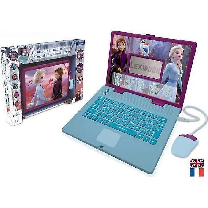 LEXIBOOK - Bilingual Educational Computer Frozen - 124 Activities (French/English) - From 4 years old