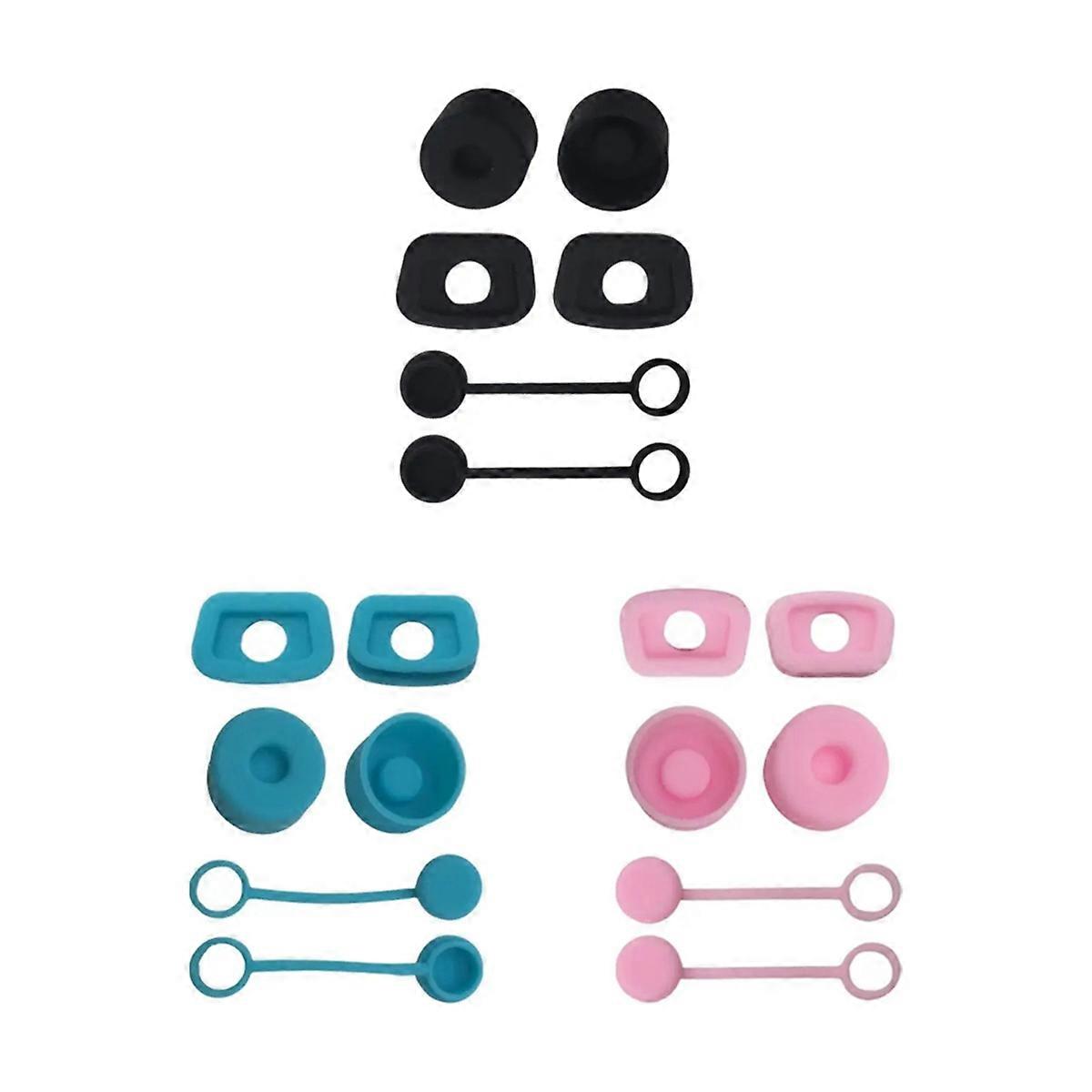 Silicone Spill Proof Stopper Set of 3, for