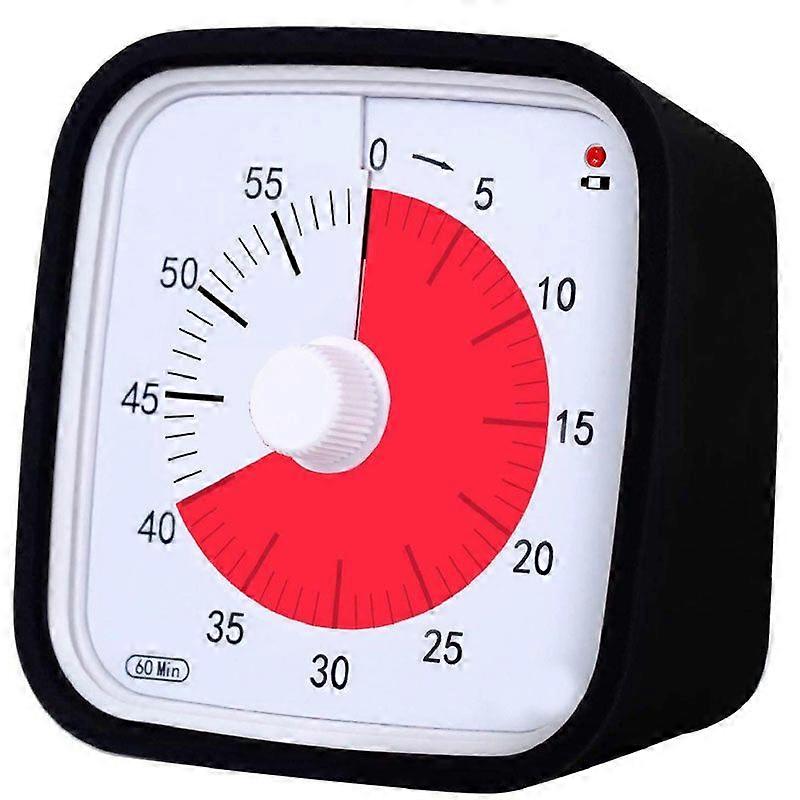 Visual Timer Clock with Protective Case for Work, Study, or Cooking