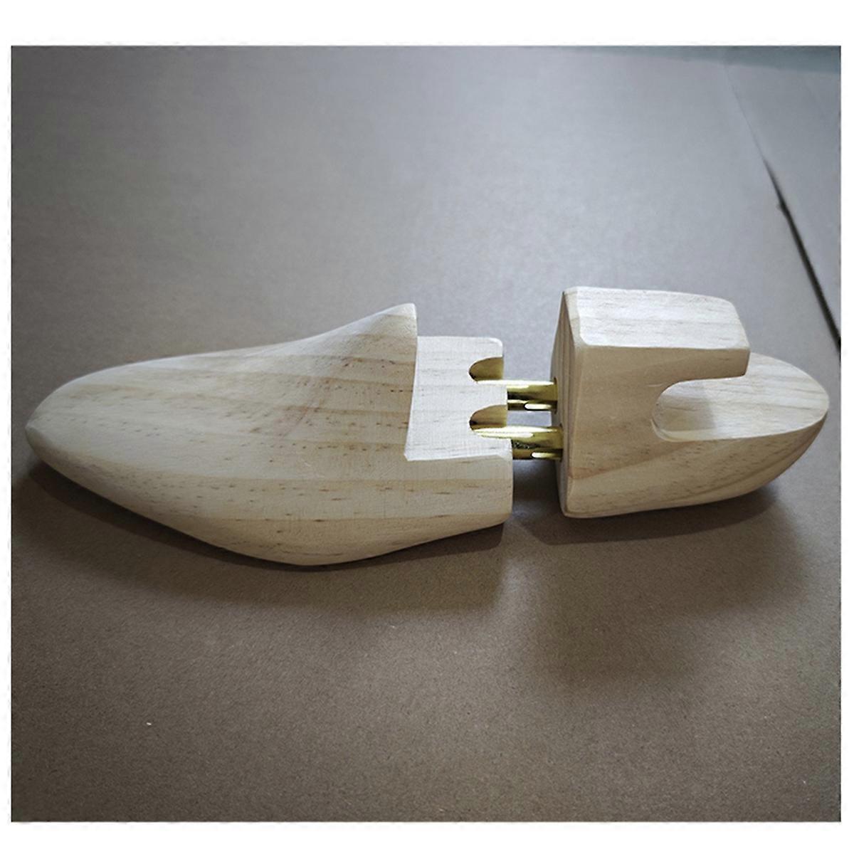 Solid Wood Shoe Last Shoe Stretcher Adjustable Spring Anti-Wrinkle Storage L Leather Shoe Shaper Sho