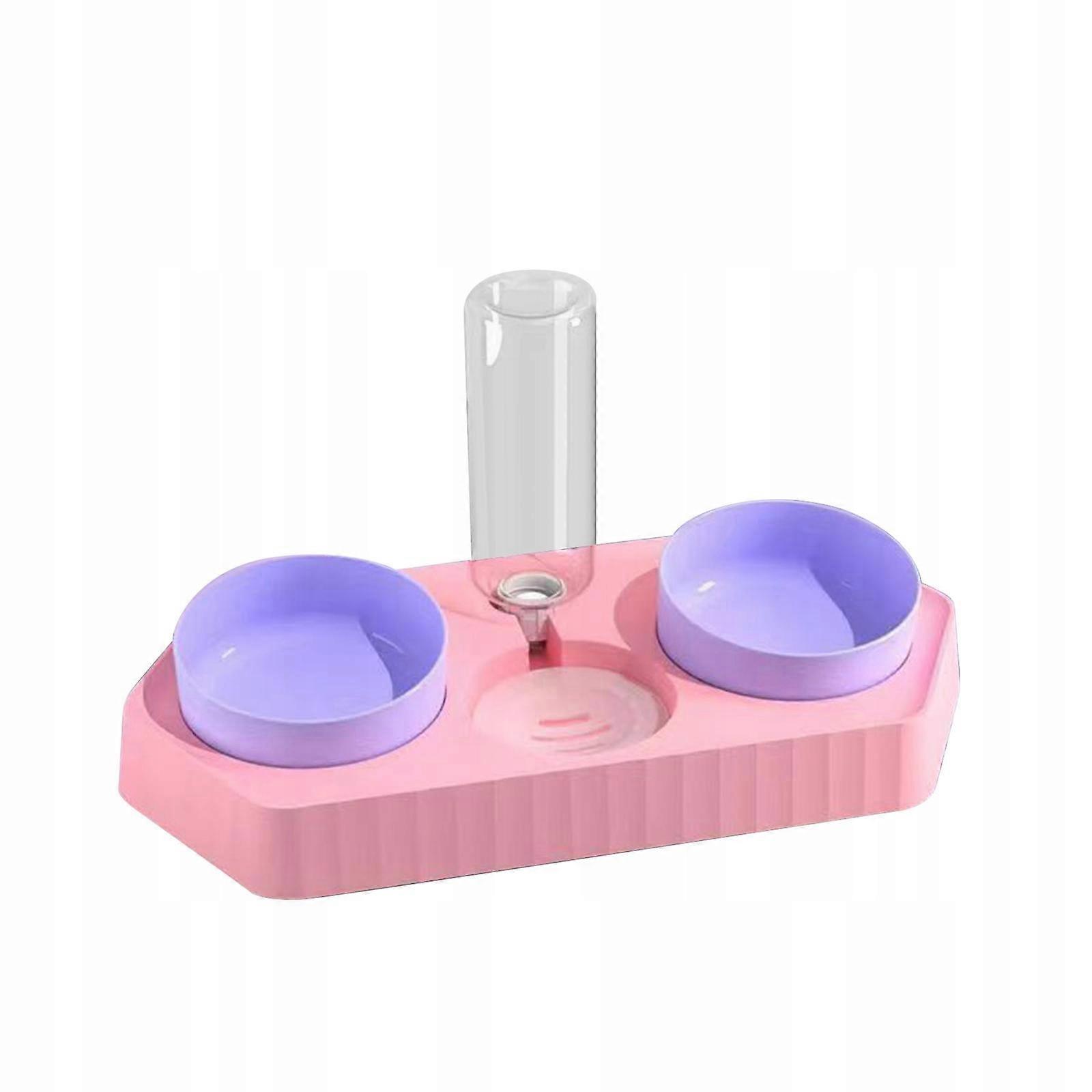 Dot Bowls With Water Dispenser Wet And Three Pink