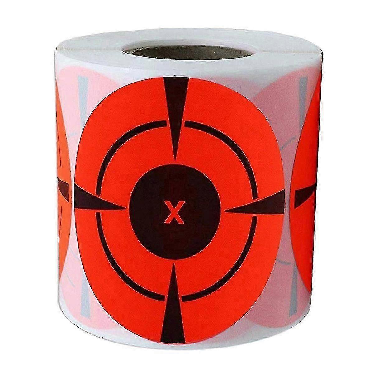 Alvos autoadesivos para prática de caça Tiro 3 polegadas 125pcs Folhas de adesivos com designs de alvo para treinamento de tiro