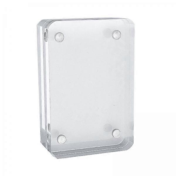 3xMagnetic Acrylic Card Brick Transparent Small Card Holders for Schedule