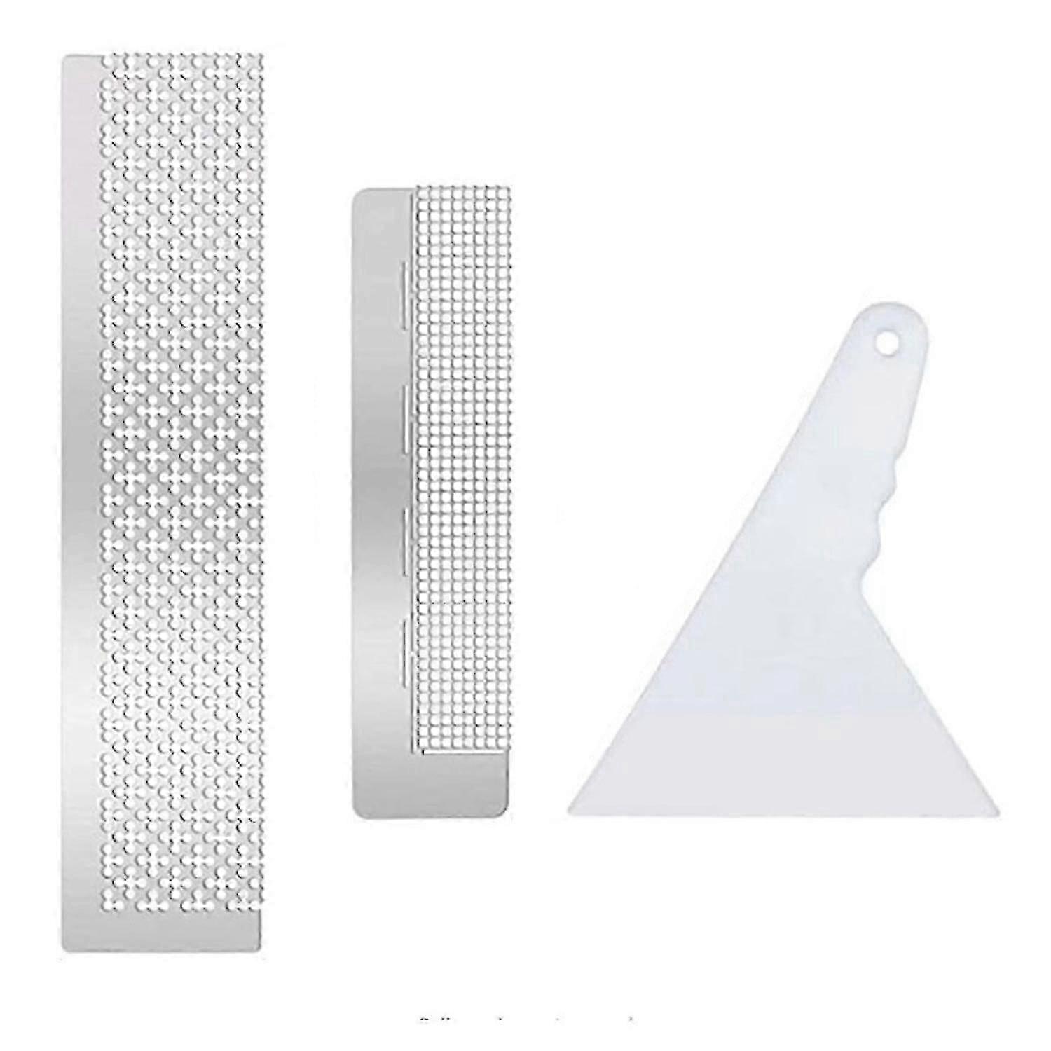 1 Set Diamond Painting Ruler Easy-to-use Stainless Steel Ruler Diamond Painting Fix Tool for DIY Cra