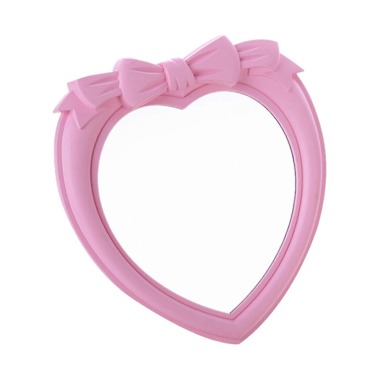 Heart Shape Makeup Mirror Tabletop Desktop Cosmetic Vanity Mirror, Lightweight