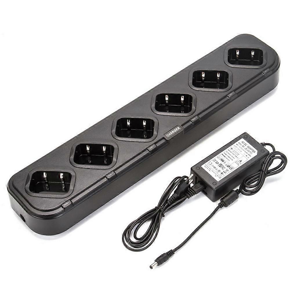 Ham Radio Walkie Talkie Fast Charging with Six Slots for UV-9R PLUS BF-9700 Two-Way Radio Charger Multicolor