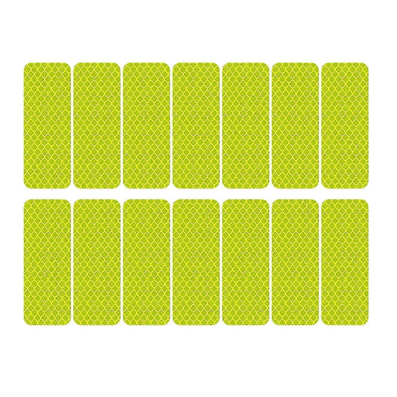 14Pcs 3x8cm Reflective Warning Strip Tape Car Bumper Reflective Strips Secure Reflector Decals Car Styling Accessories Boris
