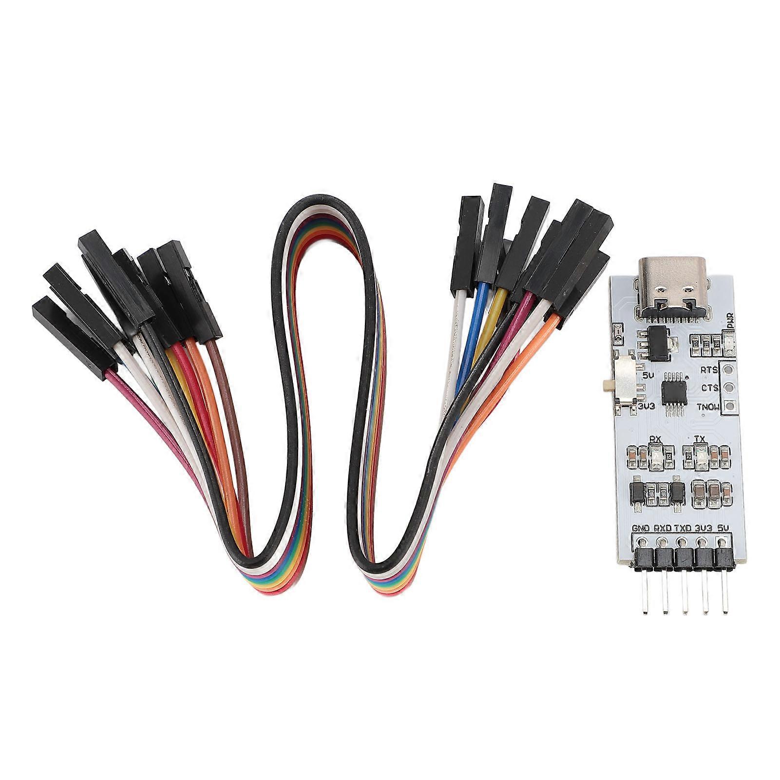 USB to TTL Serial Port Module Type C to UART STC 3.3V 5V Converter Module for XP for Win 7 8 10