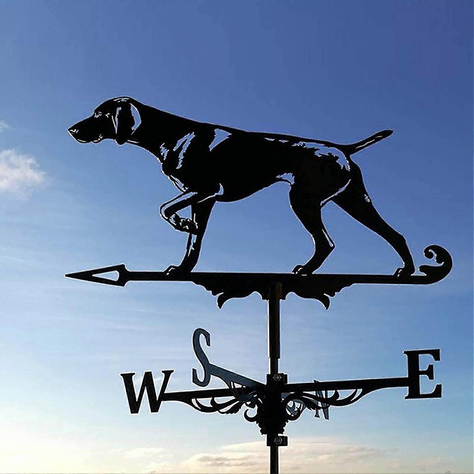 Huskyornament for outdoor use, roofs, weather vane with rustproof coating (Retriever)
