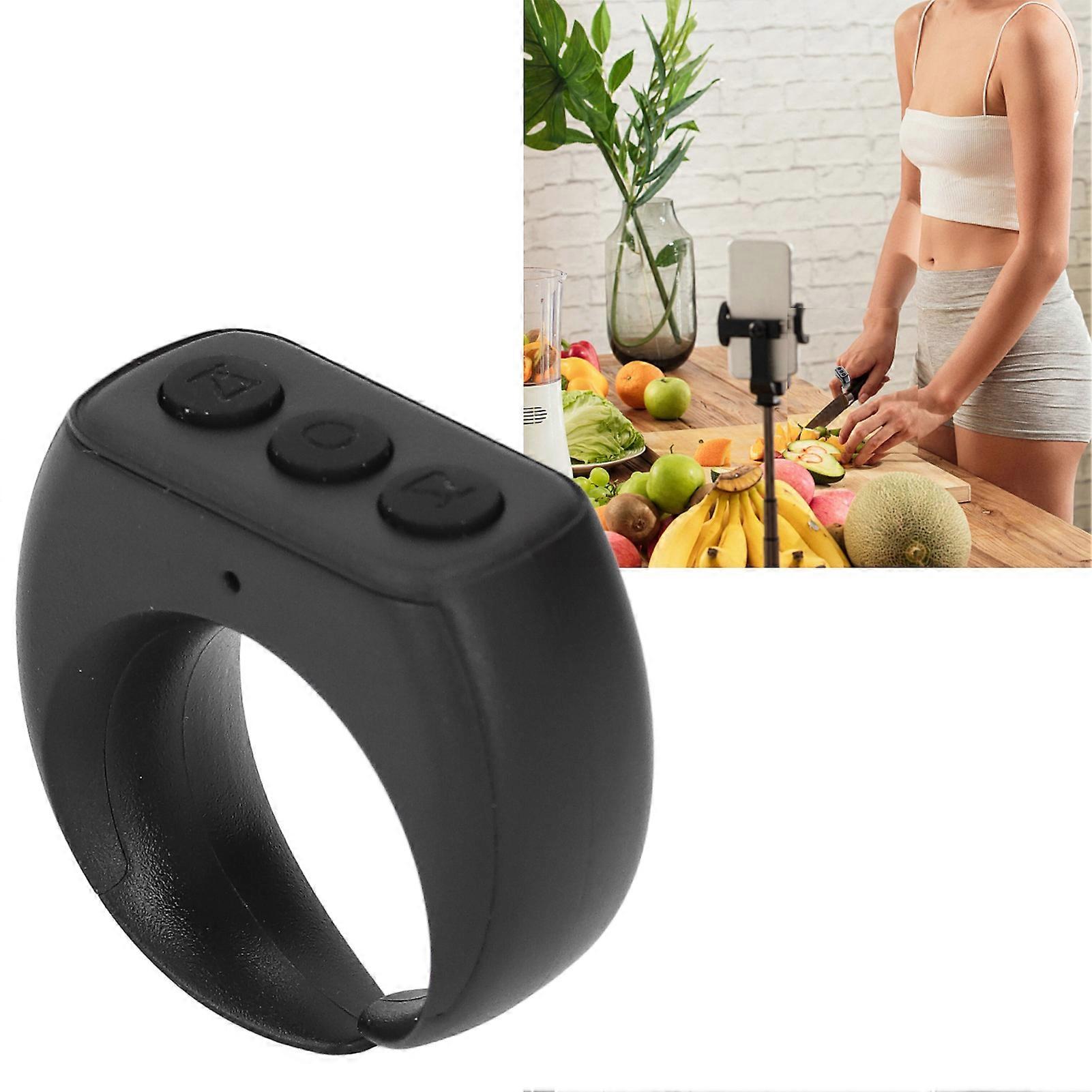 RC App Page Turner Liking Portable Automatic Remote Control Page Turner Ring for Selfie Video 