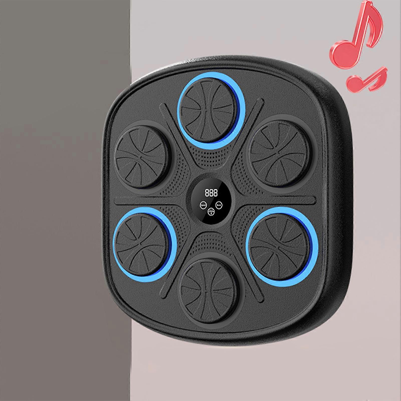 Smart Music Boxing Target for Kids Adjustable Speed and Mode Electronic Boxing Training Machine with Half Finger Gloves