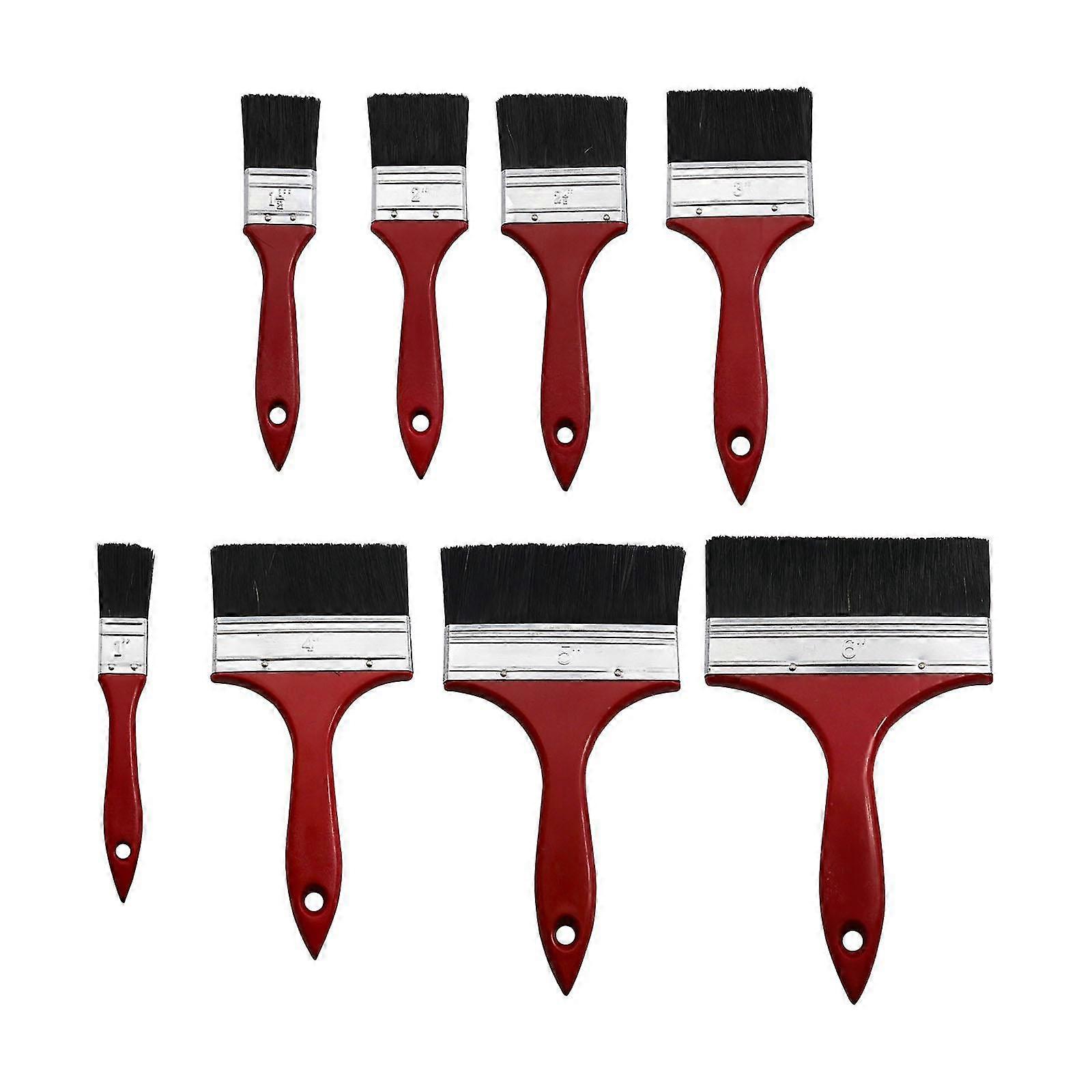 8Pcs Cleaning Brushes with Ergonomic Handle for Oil Paint, Glue, and Varnish