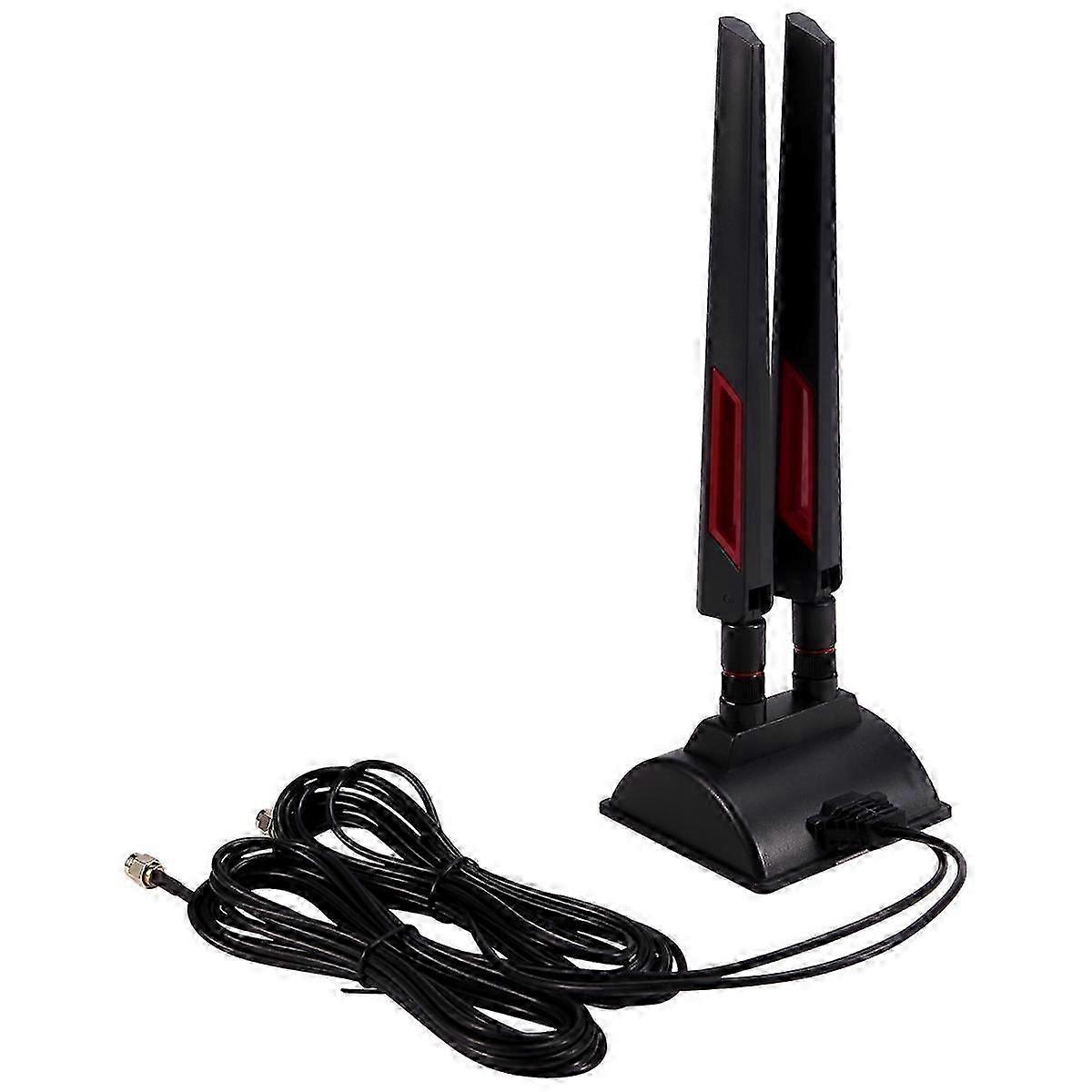 2.4GHz 5GHz Magnetic Base WiFi Antenna for Router Wireless Network Card Dual-Band Antenna SMA Inner