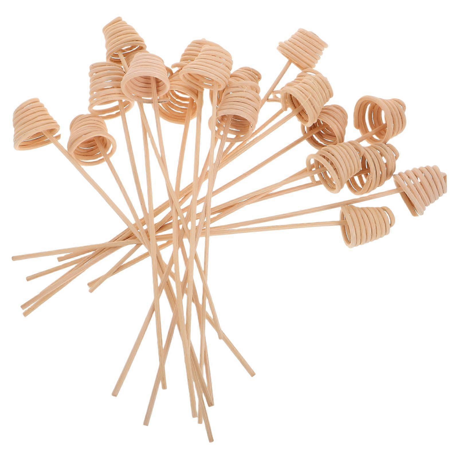 Pack of 20 Spiral Diffuser Sticks, Wooden Refill Sticks, Aroma Diffuser Sticks