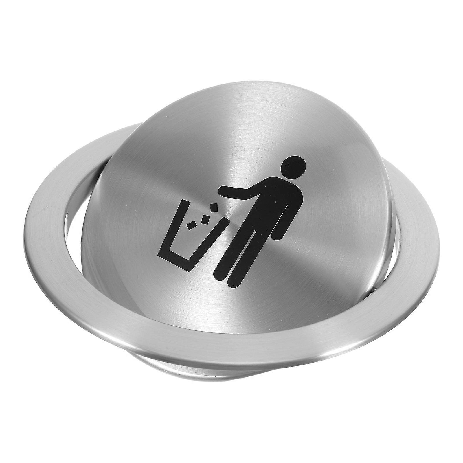 Trash Bin Lid Cover Recessed Design Prevent Scattering For Kitchen Countertop 21.00X21.00X3.00CM 1Pcs