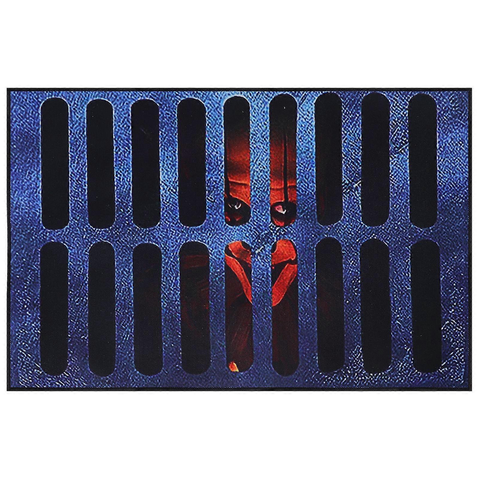 Halloween Clown Door Mat Multi 90.00X60.00X0.50CM 3D Visual Effect 1Pcs