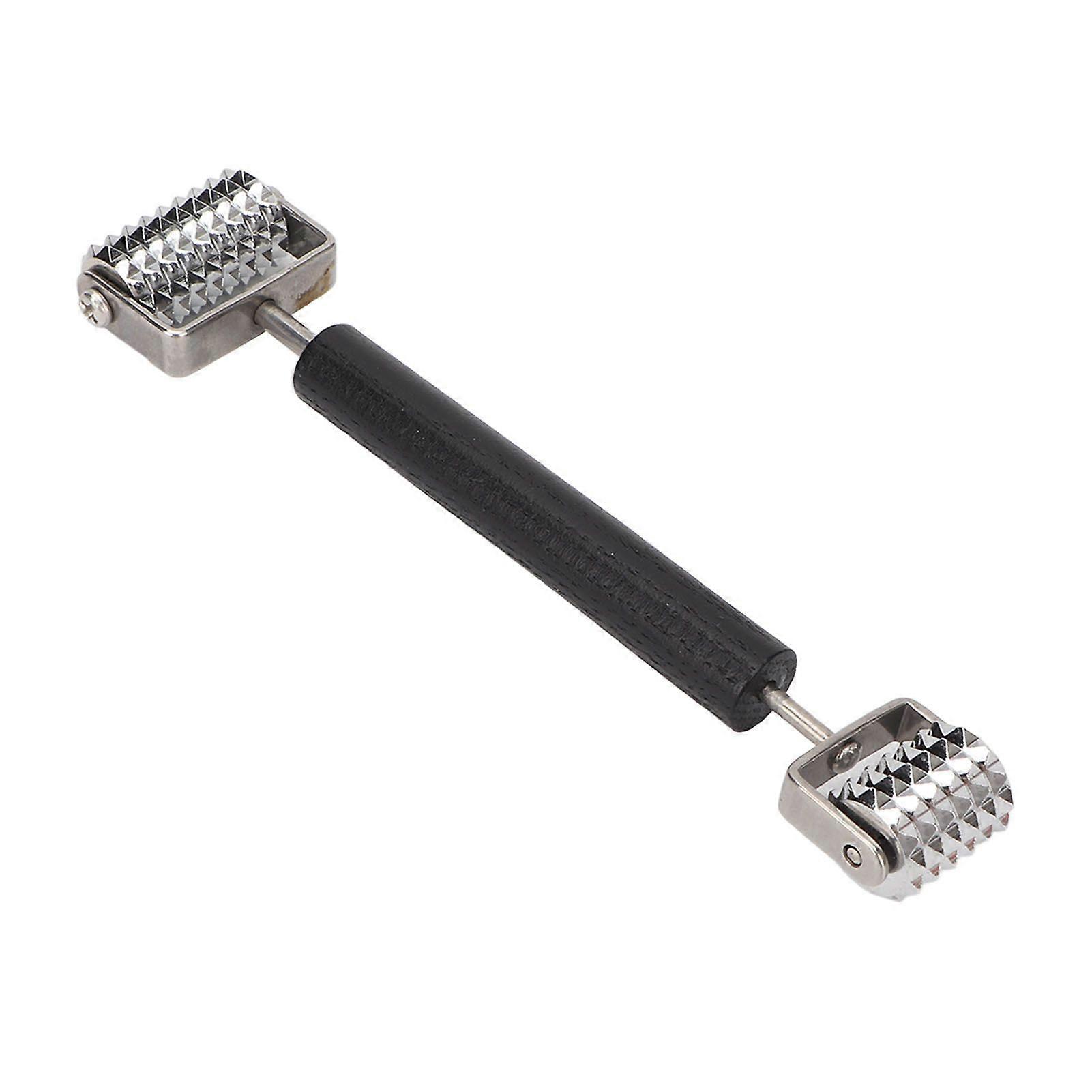 2025 Latest Model Face Massage Roller Double Head Metal Ridged Massage Roller ...