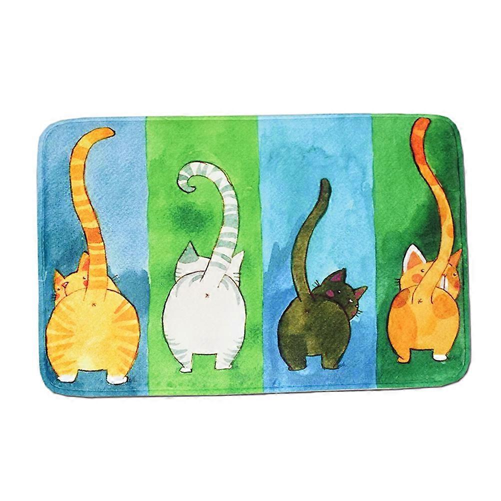 Floor Mat Cats Pattern Decor For Bedroom 40x60x1cm 1Pack