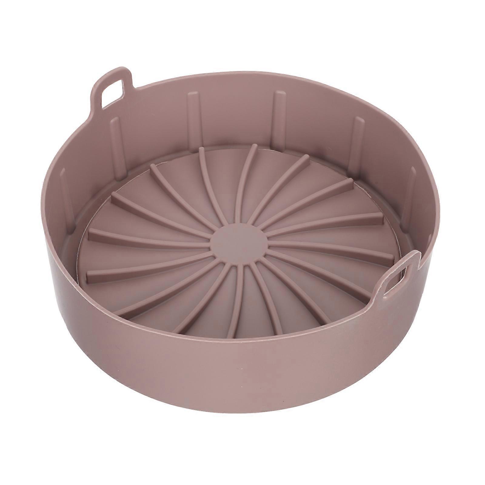 Silicone Baking Pot Reusable Air Fryer Accessory For Home Cooks 16x16cm Heat-Resistant 1Pack
