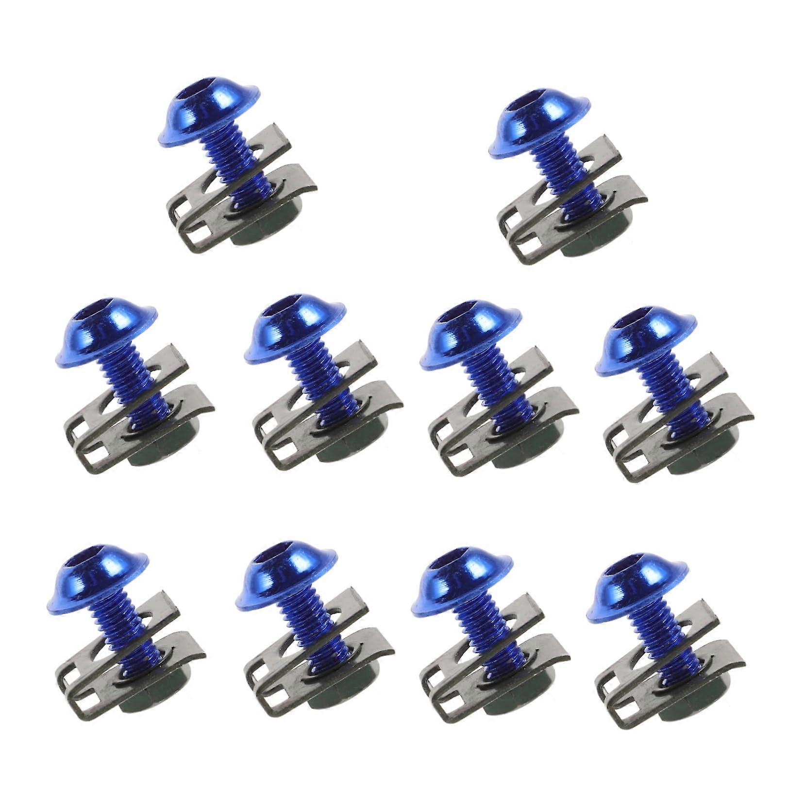 Motorcycle Windshield Screw Bolt Nut Fasteners 1 Set Replacement Parts for Fenders and Screen Mounting