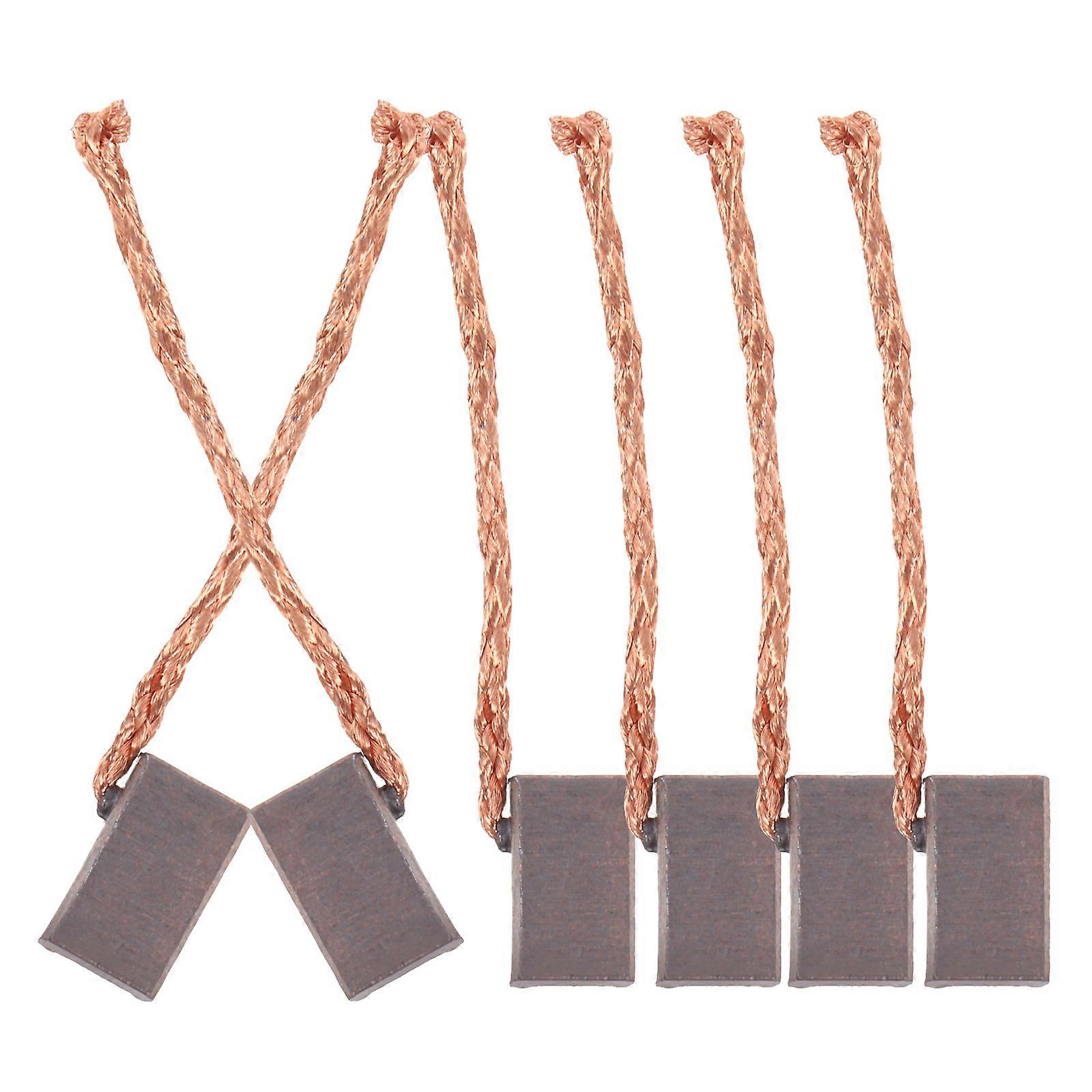 Carbon Brush For Electric Motor Components Durability Copper Material 3.40X0.80X0.40cm 6Pcs