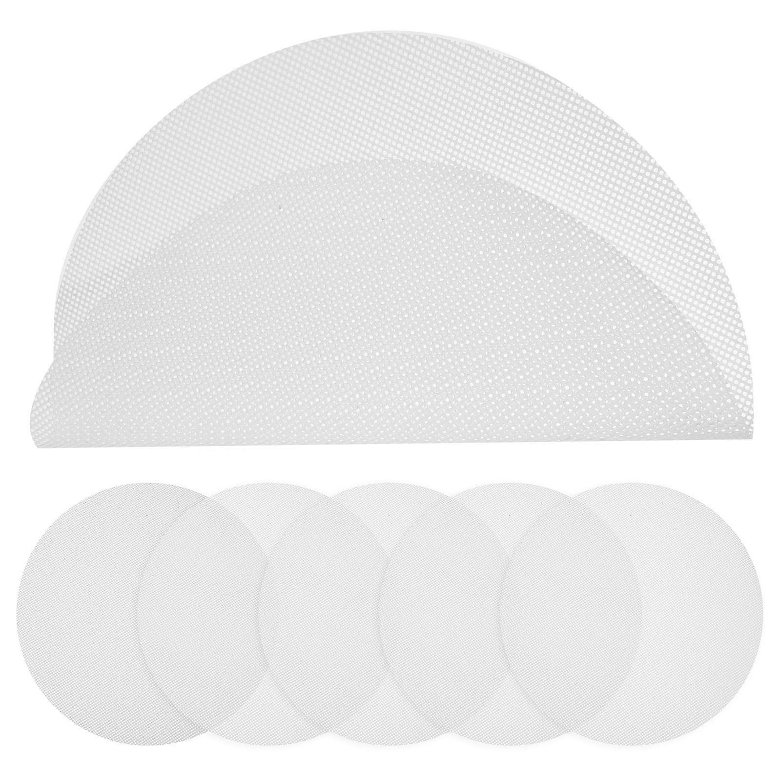 6pcs Reusable Silicone Steamer Mesh Pads, Non Stick Round Mat for Steaming Buns, Dumplings & Baking, Heat Resistant & Easy to Clean