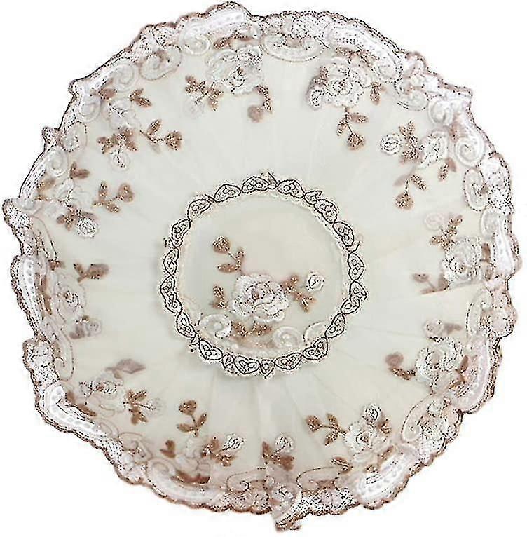 Simple Cloth Summer Roses Pattern Wire Dust Cover Dust Protection For Office