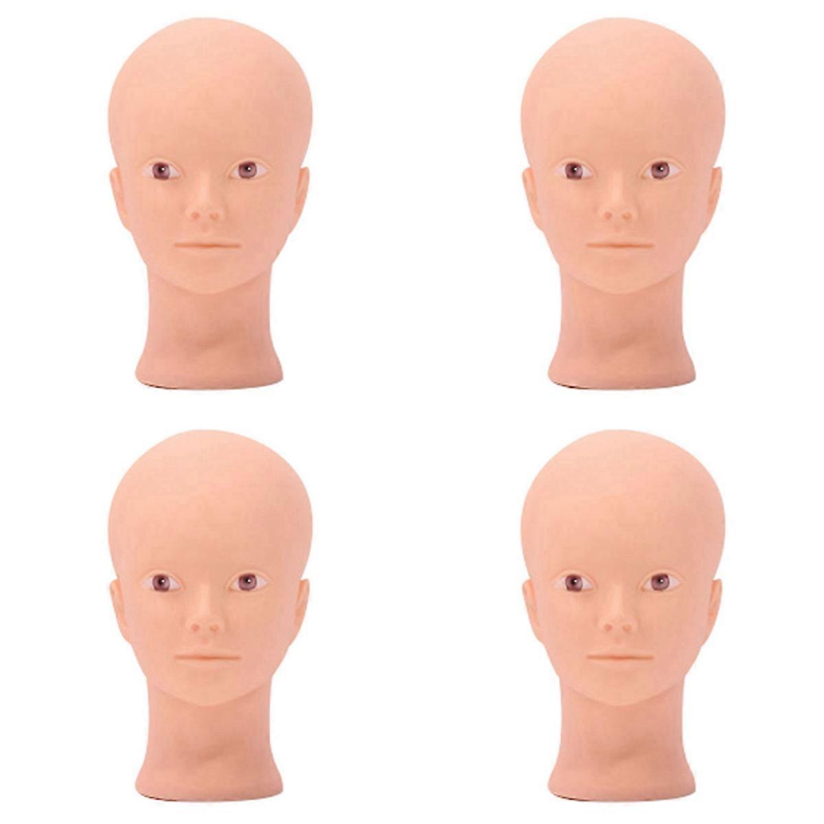 メイクアップ練習用シリコンマネキンヘッド（マウント穴付き）