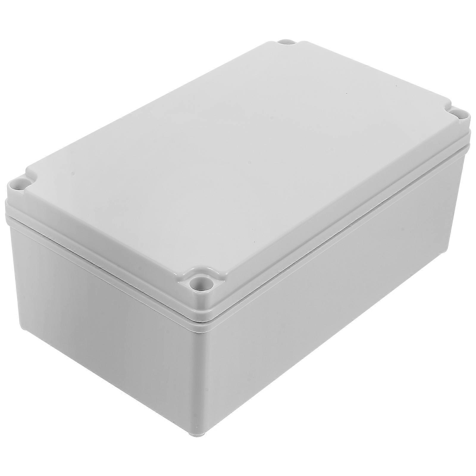 Junction Box Outdoor Abs Plastic Waterproof Project Enclosure for Electrical Projects Indoor and Outdoor 25.00X15.00X10.00CM Dustproof 1Pack