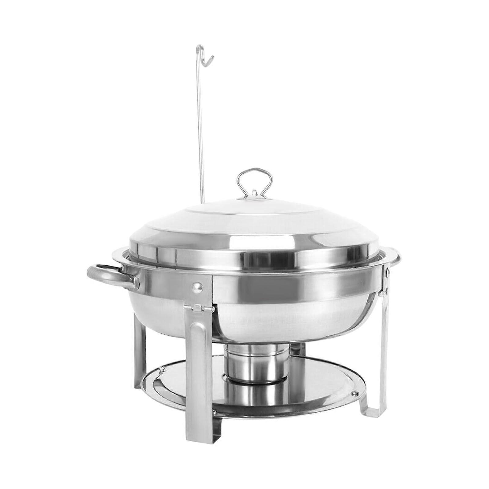 Round Chafing Dish 7.5 L Chafing Dish Buffet Set Stainless Steel Chafers Warmers Set for Catering Buffet Party