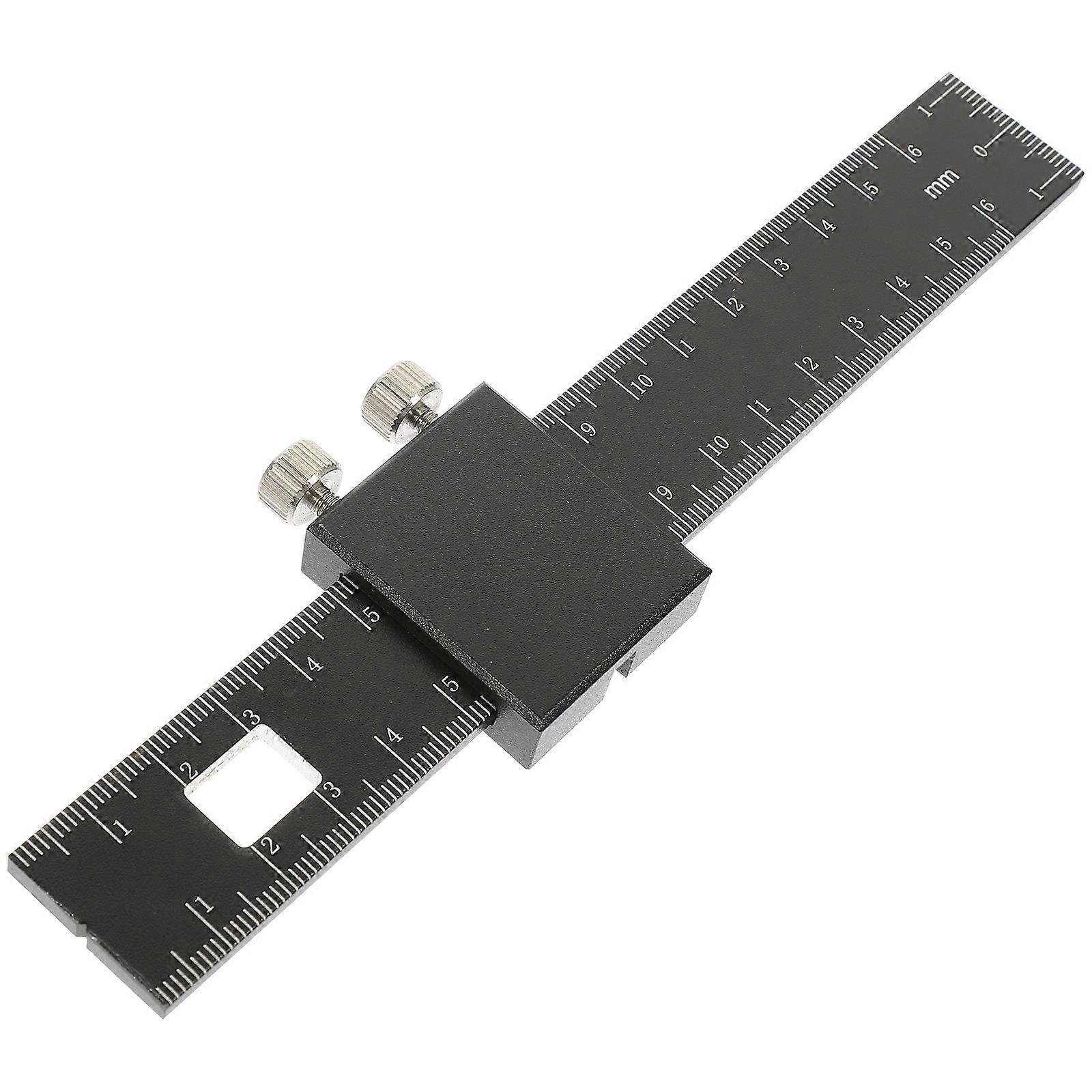 Multifunctional Ruler Woodworking Tools Measuring Adjustable Sliding Locking Mechanism 1Pack