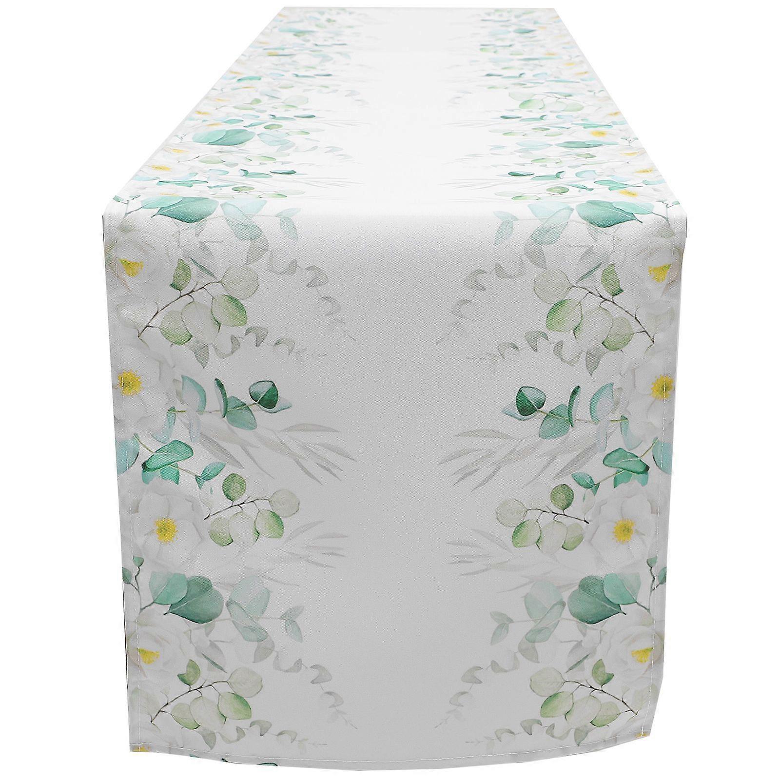 1 Sheet of Vintage Table Cloth Flower Pattern Table Cloth Decorative Table Runner Desk Tablecloth