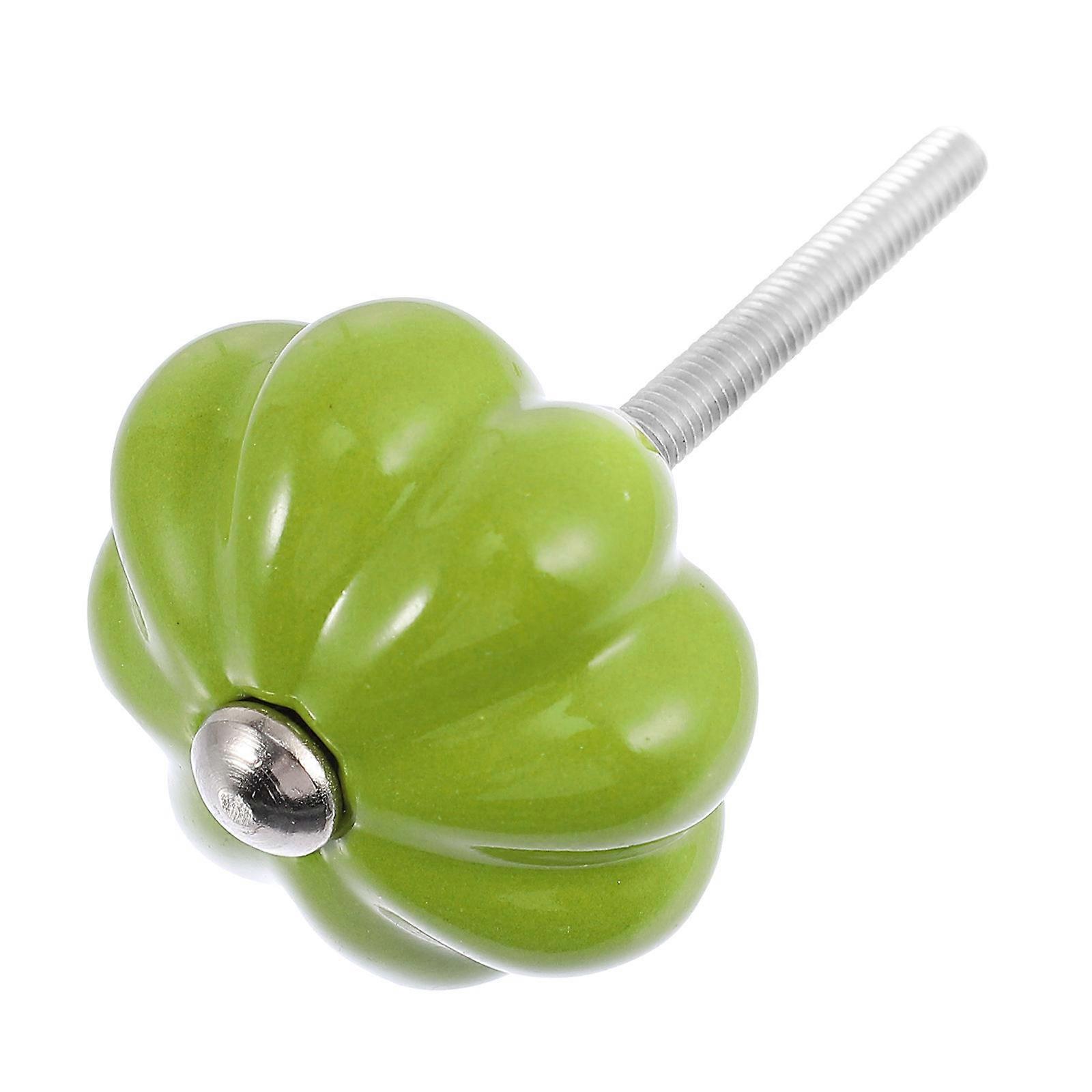 Decorative Drawer Knob Wardrobe Accessory Rustic Style Green 1Pack