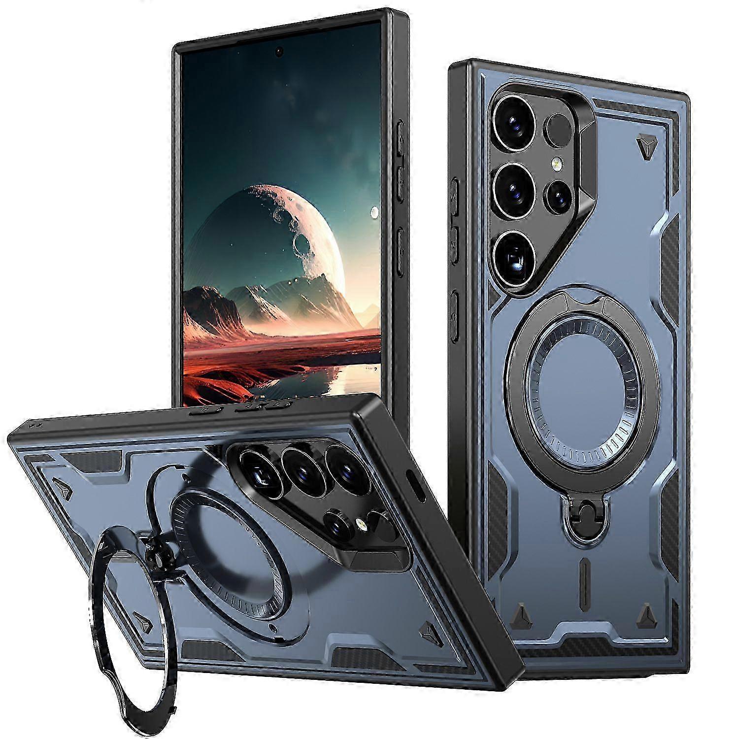 For Samsung S25ULTRA Magnetic Phone Case with Stand red