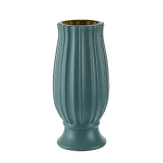 Plastic Vase Smooth Touch Nordic Style Solid Color Practical Modern Desktop Flower Household Supplies