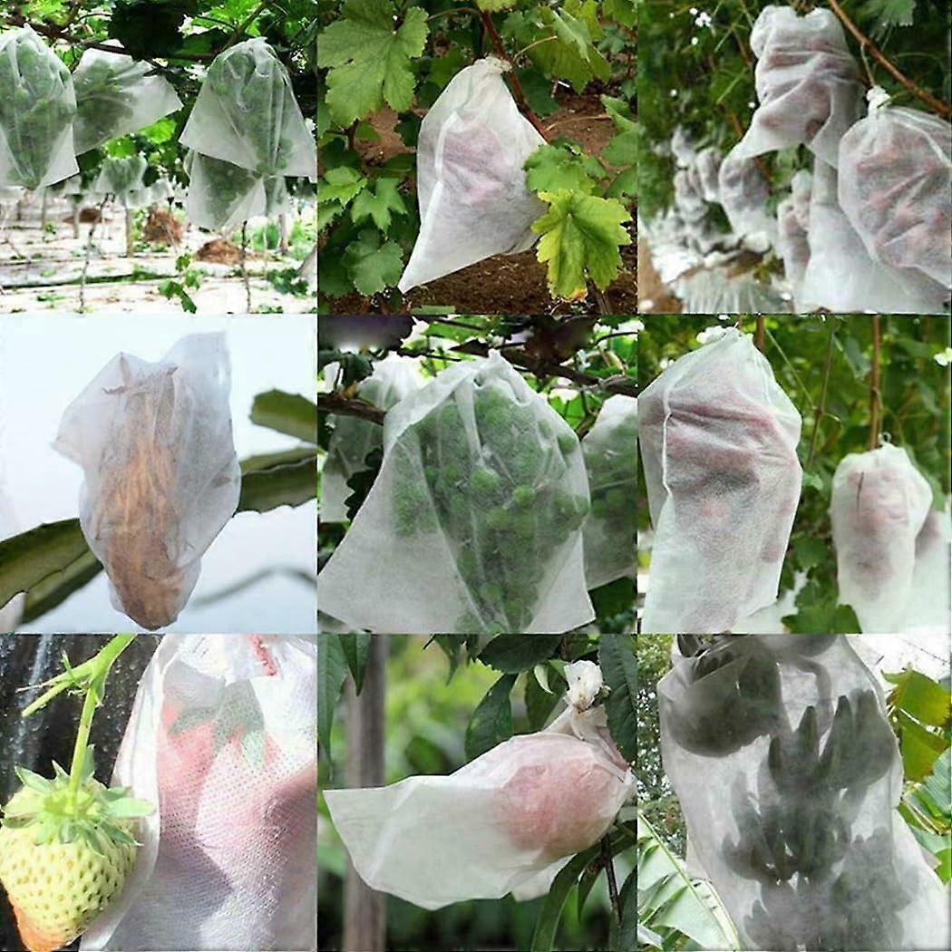 100 Pieces Fruit Protection Bags Made of Non-Woven Fabric, 180 mm x 250 mm for Garden Applications, Durable Plant Cover