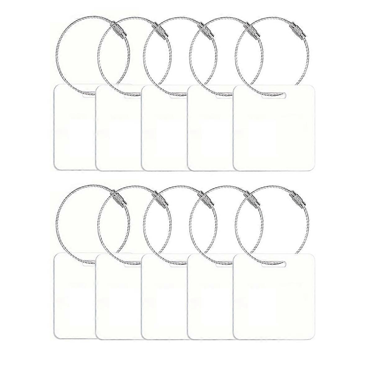 20 Pcs Sublimation Luggage Tag Blanks Sublimation Bag Tags