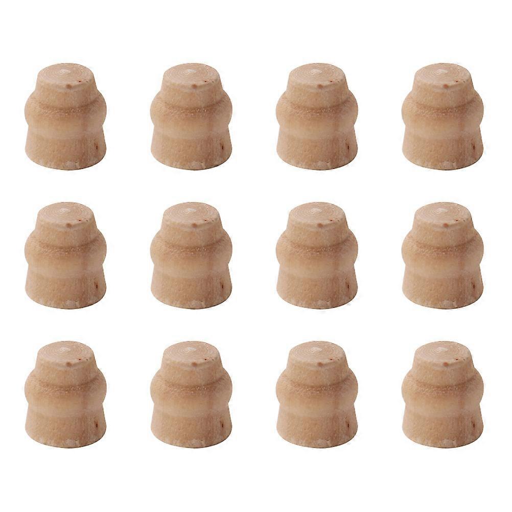 Mini Furniture Mini House Wooden Table Legs Hands-on Ability Cultivation Square Shape Light Brown 0.70X0.70X0.70CM 12Pcs