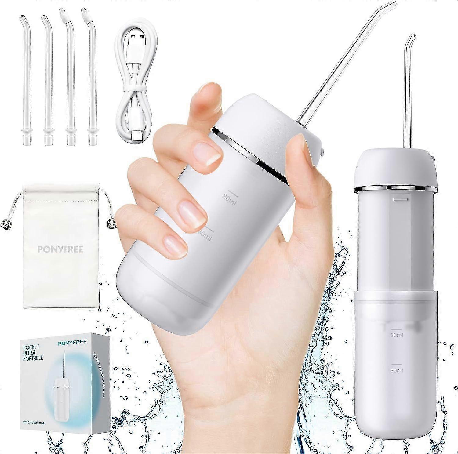 Cordless Water Flosser for Teeth, Mini Portable Oral Irrigator with 9 Pressure Modes, Unique Pressure Cleaner