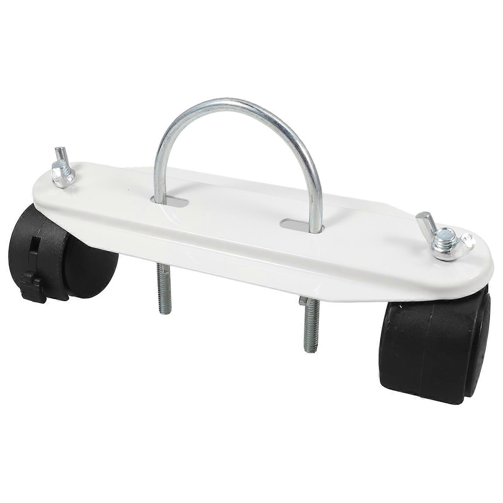 Outdoor Patio Heater Accessories Rotary Roller Bracket For Easy Movement Stable Support Iron Material 2Set