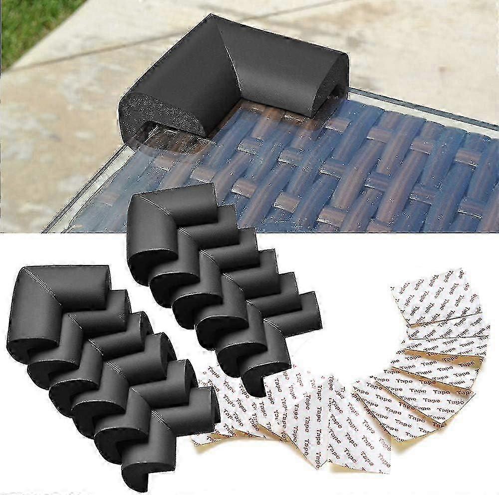 Unbrand Prevent Children From Colliding with Table Corner Protector Foam (12PCS Black)