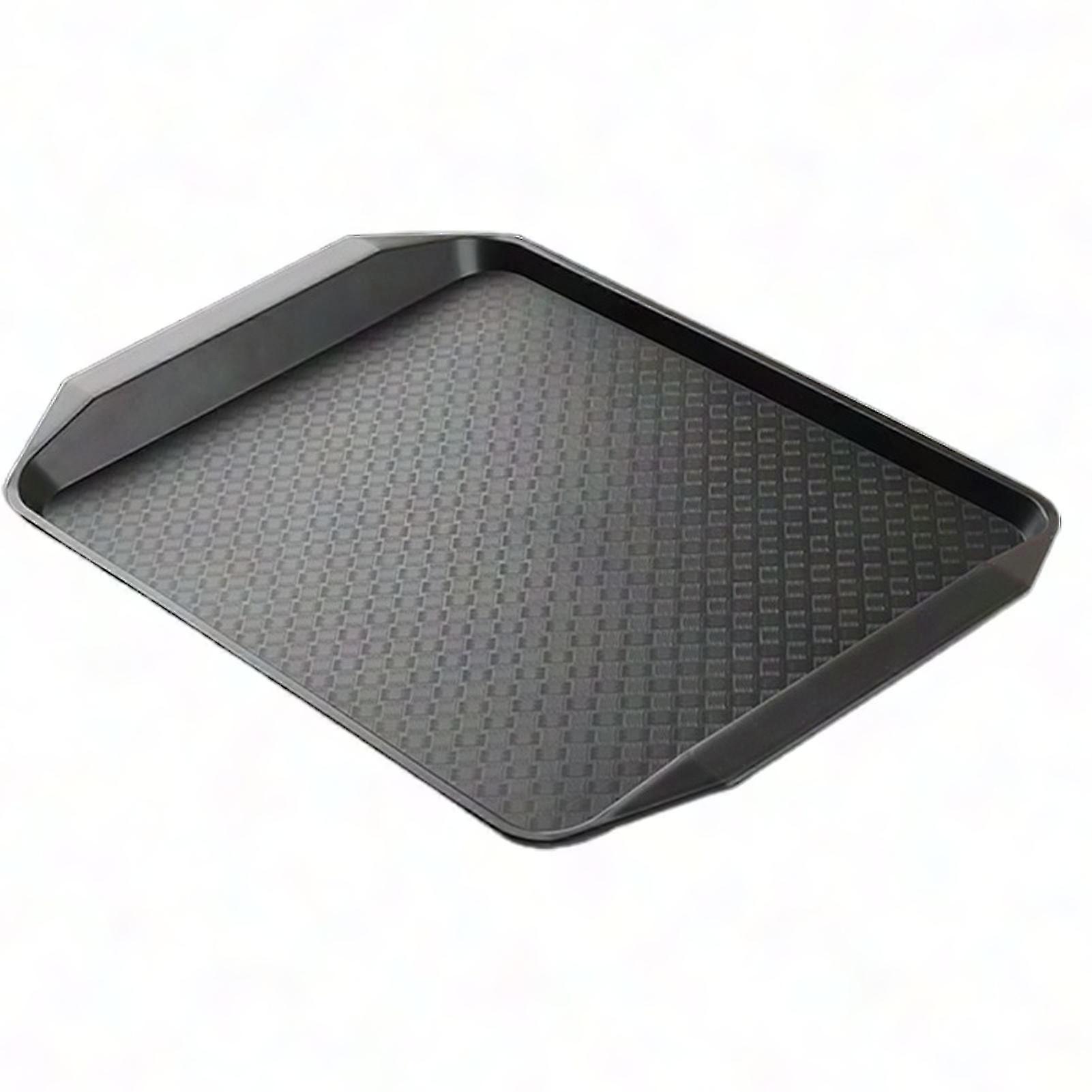 Chinese Style Rectangle Drinking Tray - Durable Anti-Skid Multi-Purpose Desktop Storage Tray for Kitchen