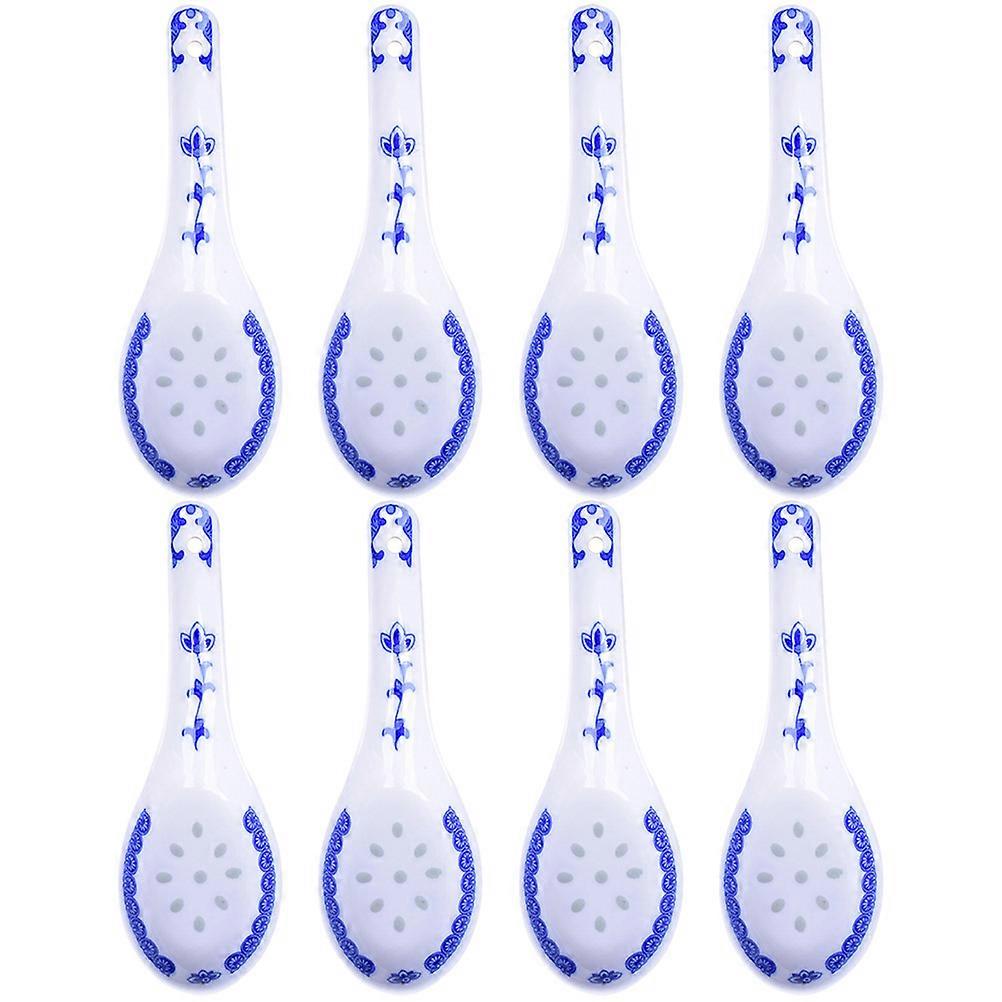 Simple Style Ceramic Spoons Eat Dessert Parties 8Pcs