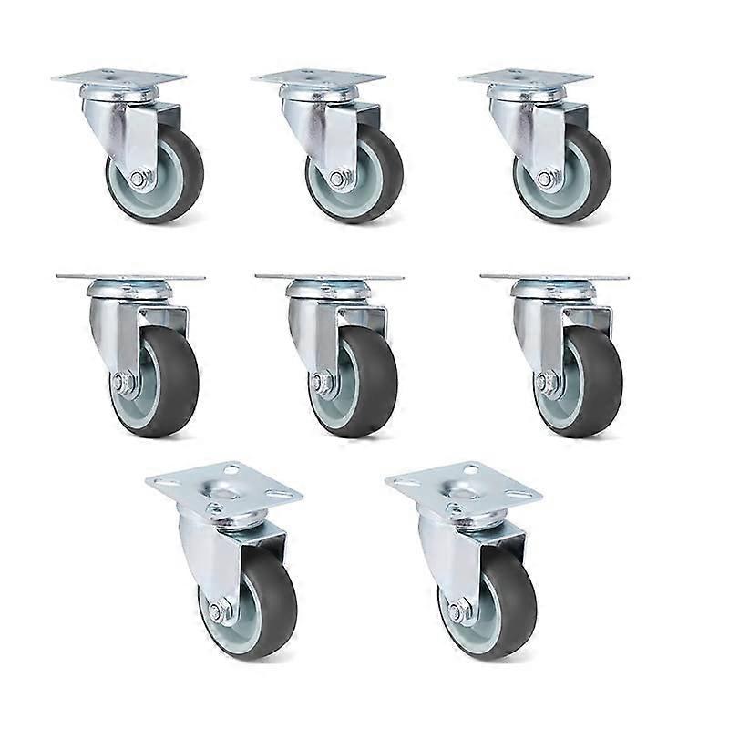 Swivel casters 4/8/12 pcs. Soft rubber 2inch highperformance casters.